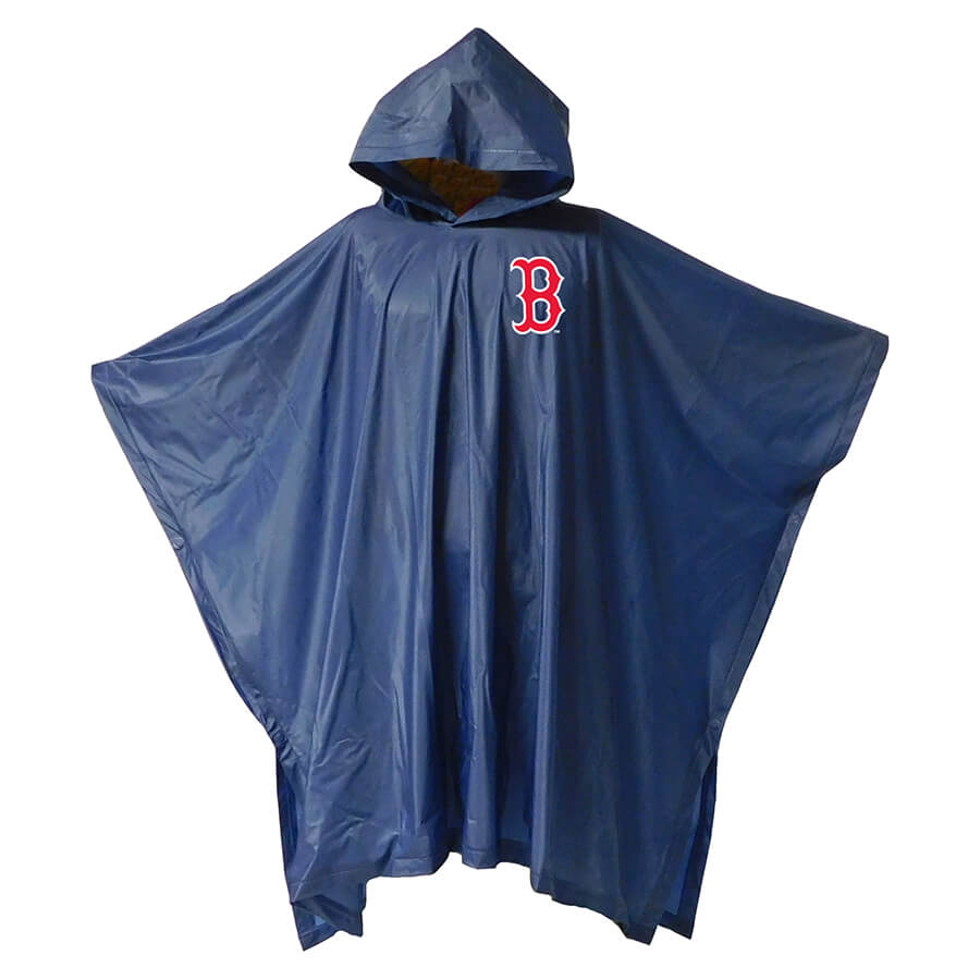 MLB Boston Red Sox Rain Poncho, Multi, One Size 
